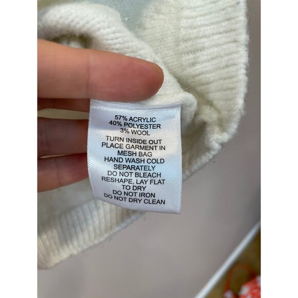 Broadway 38 Wool Blend Embellished Crop Top Size Large - Picture 5 of 6